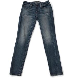American Eagle Distressed Button Fly Boy Jeans